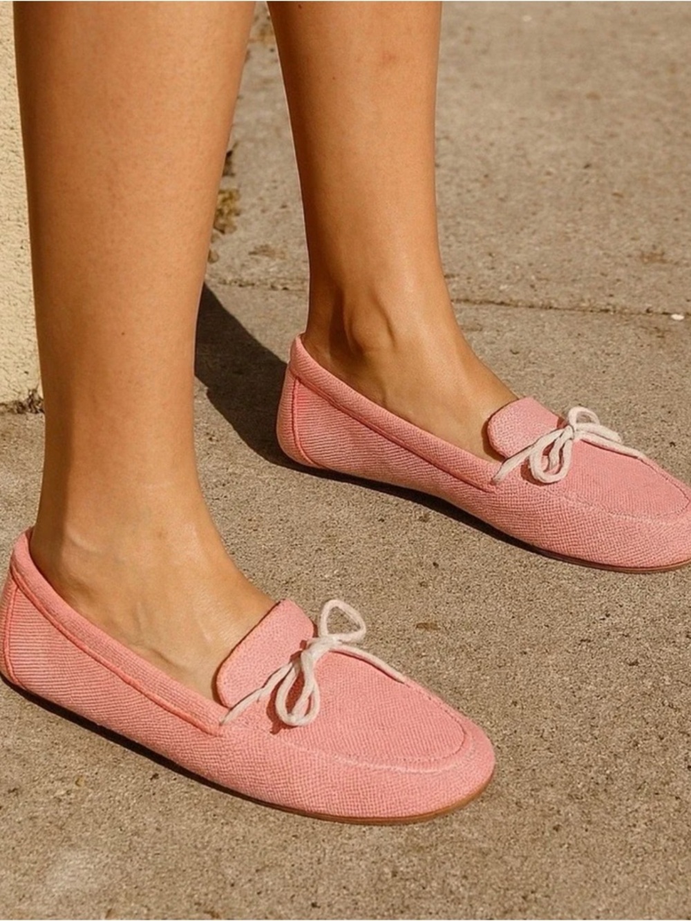 Rothy's Pink Boat Loafers